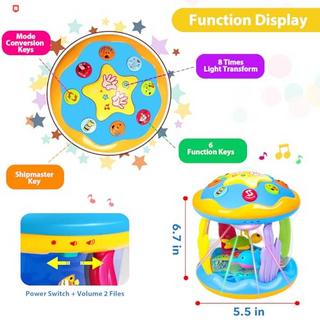 Activity-board  Projecteur rotatif avec musique/lumière, interactif 