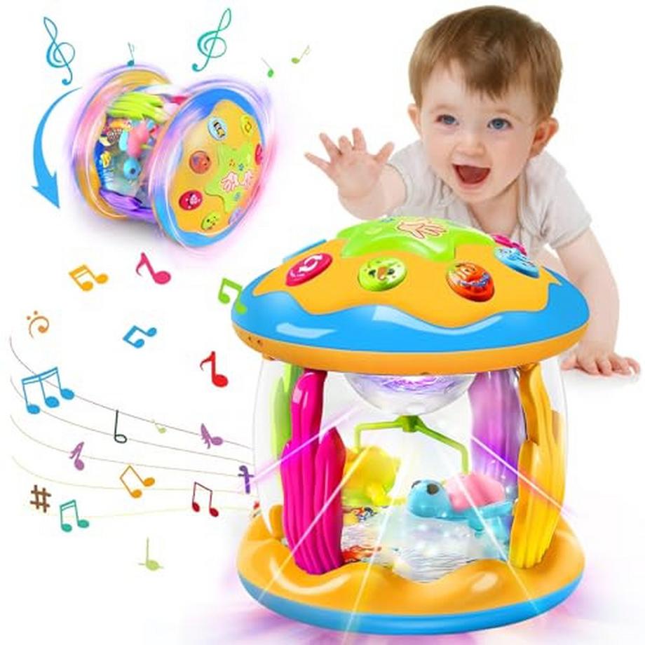 Gyroscope Rotatif avec Lumière LED et Musique
