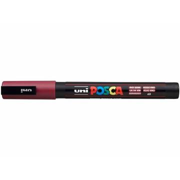 UNI-BALL Posca Marker 0,9-1,3mm PC3M RED WIN bordeaux, Rundspitze