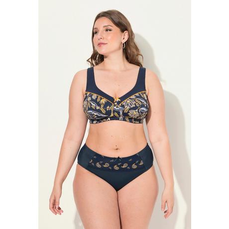 Ulla Popken  Reggiseno sostenitivo senza ferretto con fiori e coppa C-F 