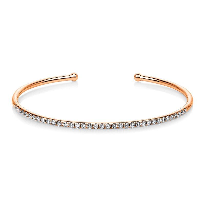 Image of Armreif 585/14k Roségold Diamant 0.78ct. Damen Roségold ONE SIZE