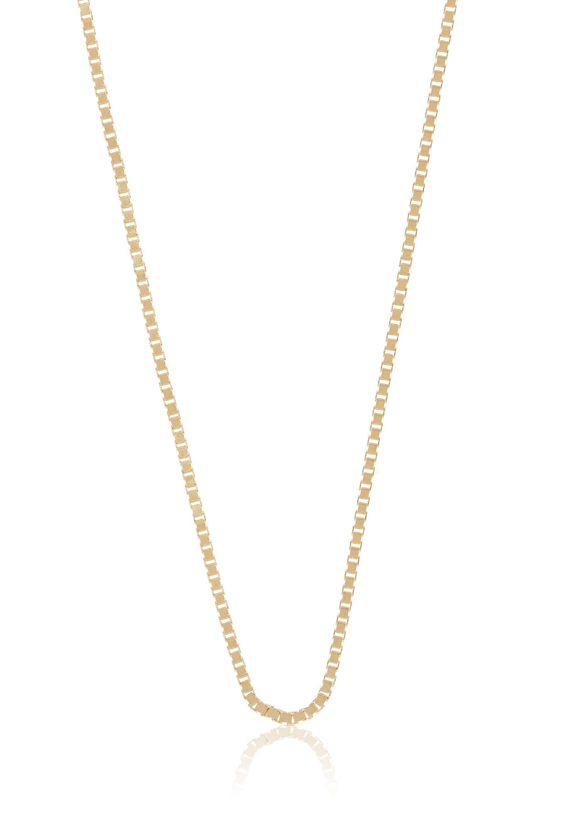 MUAU Schmuck  Collier Venezianer Gelbgold 750, 1.4mm, 50cm 