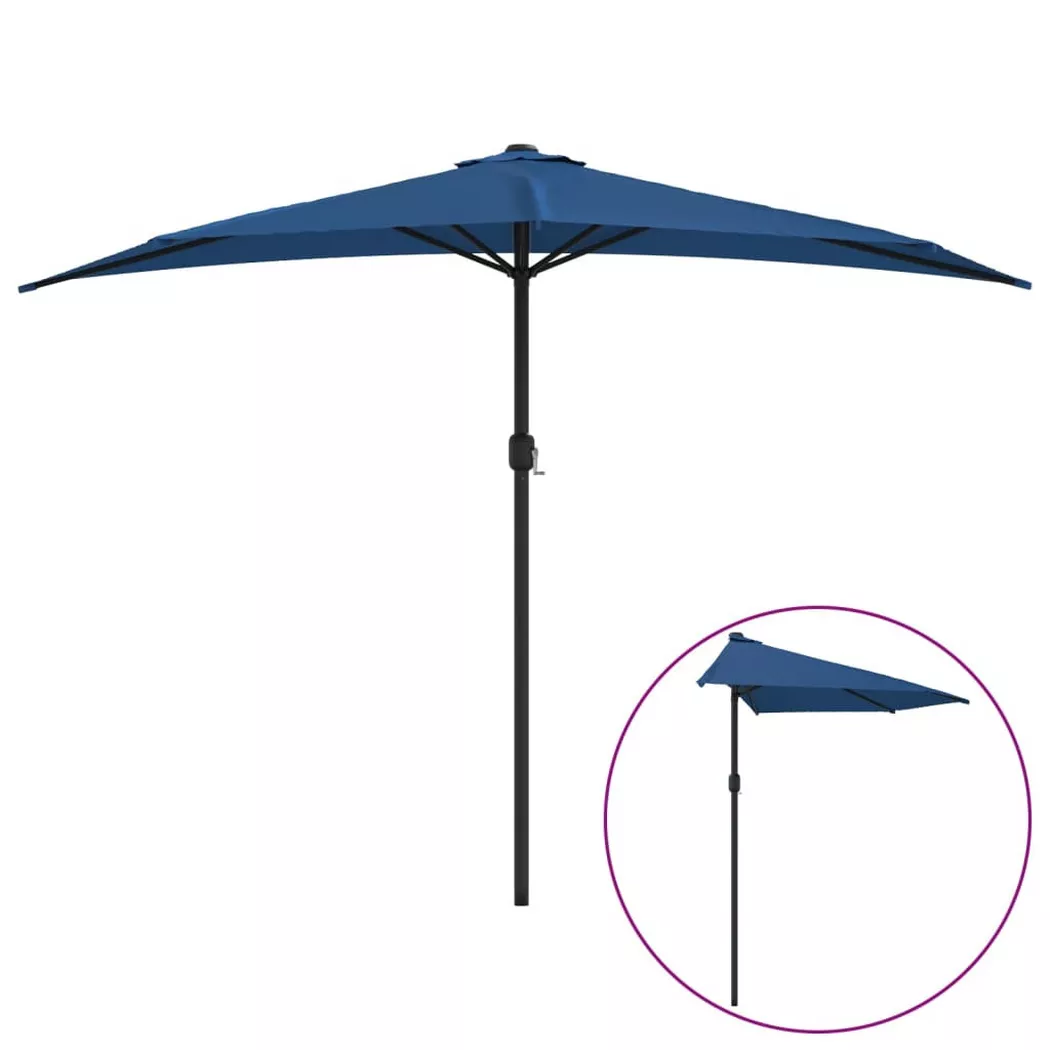 VidaXL - Balkon sonnenschirm, One Size, Blau