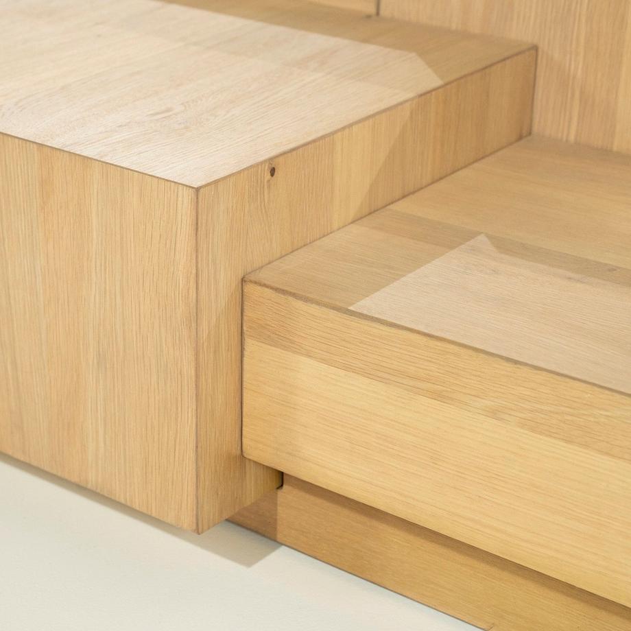 mutoni Table basse Quinten nature 140x75  