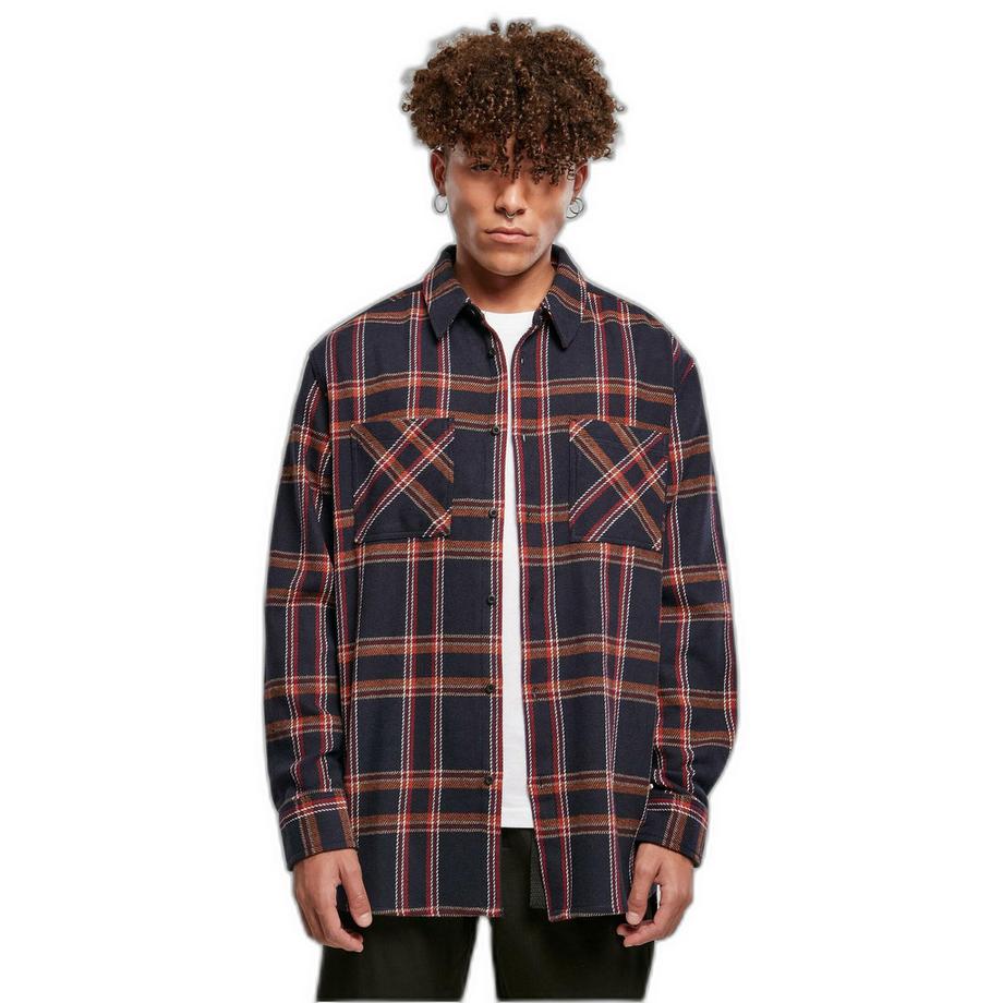 URBAN CLASSICS Heavy Long Oversized Kariertes Hemd  