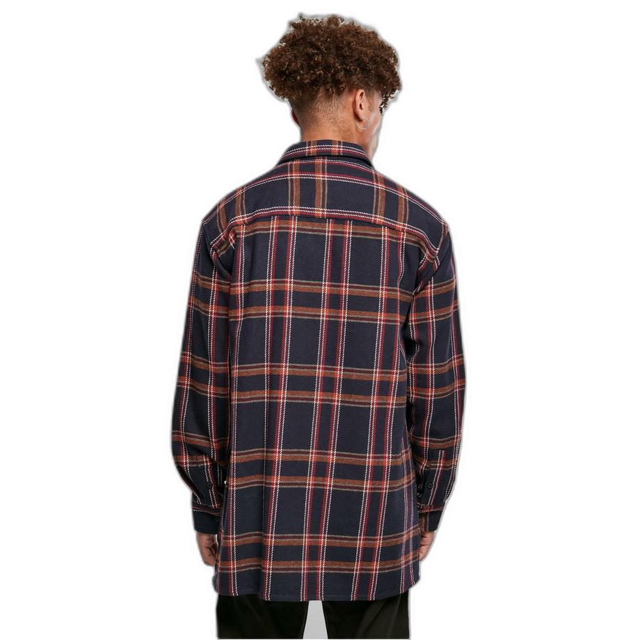 URBAN CLASSICS Heavy Long Oversized Kariertes Hemd  