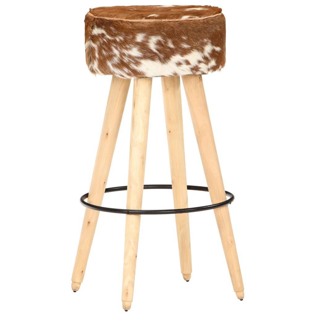 VidaXL Tabouret de bar cuir  