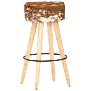 VidaXL Tabouret de bar cuir  