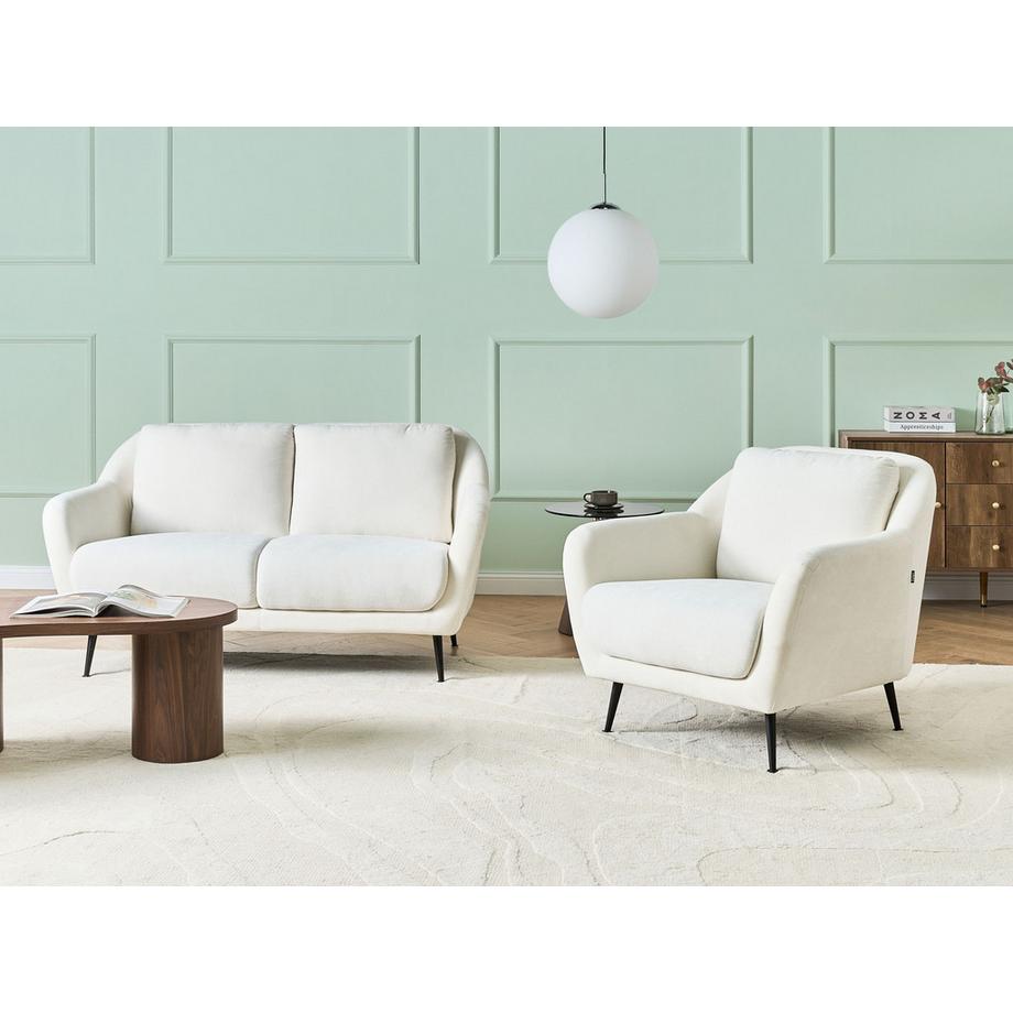 Beliani Ensemble de salon en Tissu chenille  EIBY  
