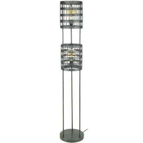 mutoni Lampadaire Metal Stores 2L Noir Nickel  