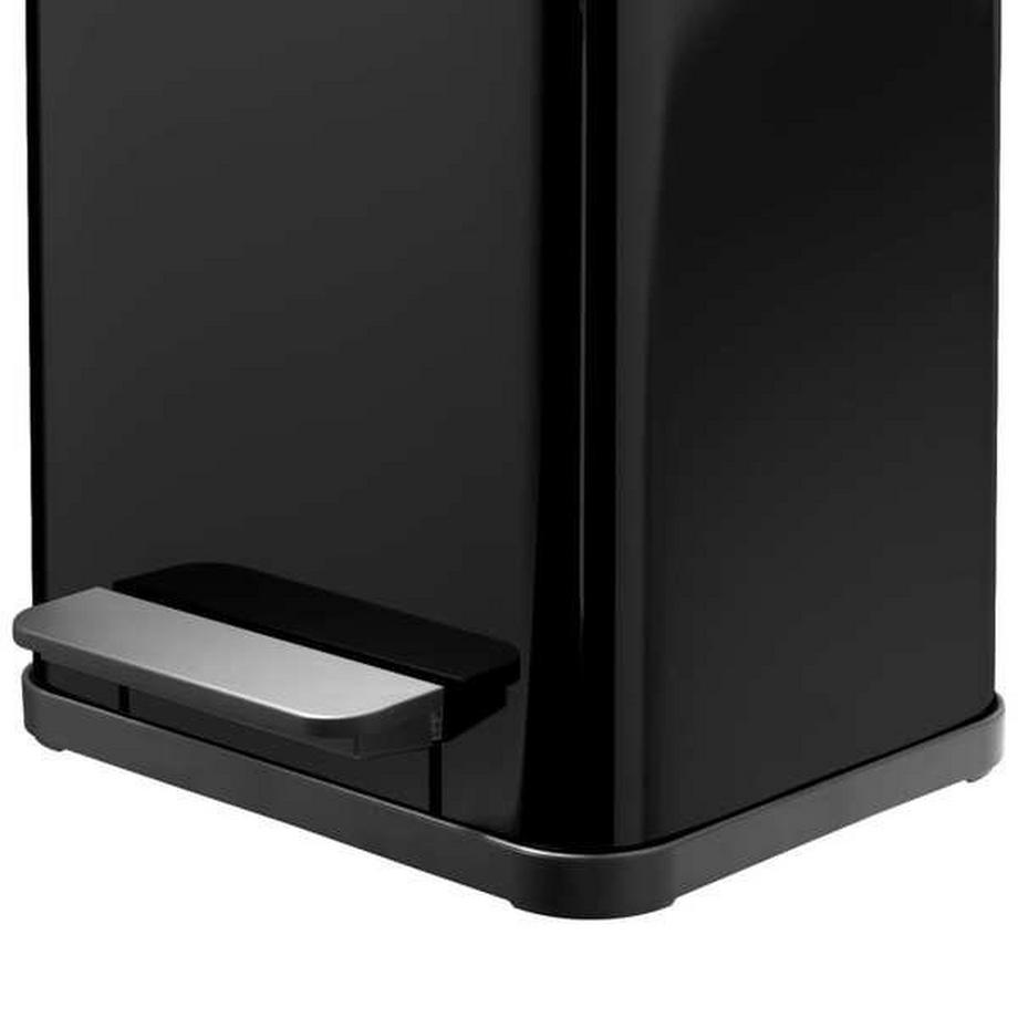 Hailo Collecteur de déchets à pédale Öko, uno, capacité 17 l, noir.  