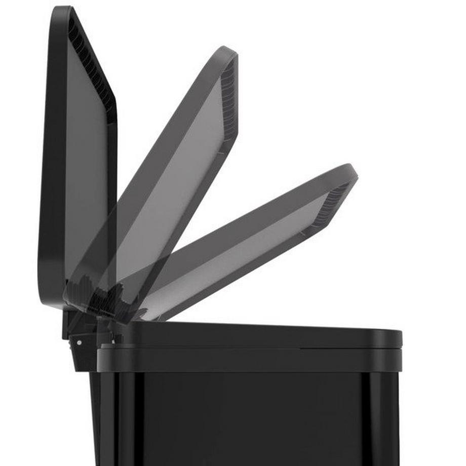 Hailo Collecteur de déchets à pédale Öko, uno, capacité 17 l, noir.  
