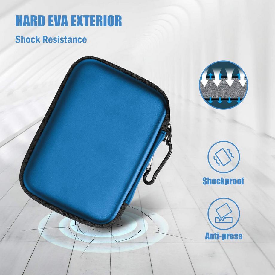 Only-bags.store  Externer Festplattenkoffer Case Eva Universal Elektronik Powerbank Case 