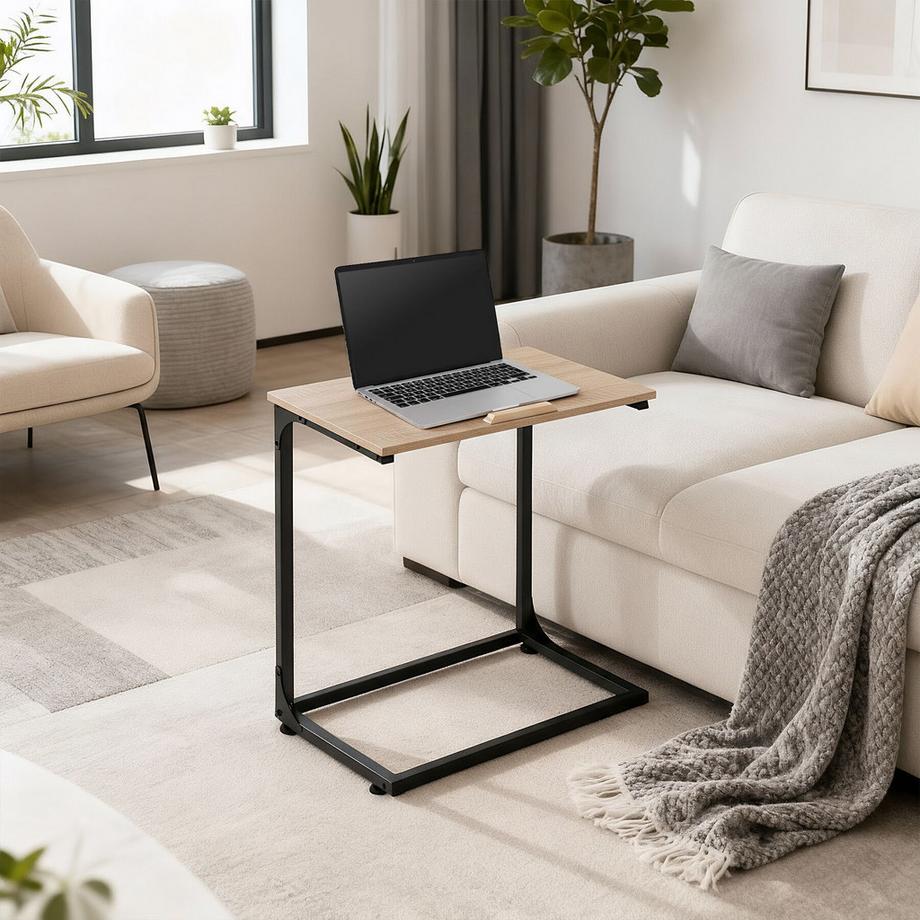 Tectake Table d'appoint RUSTON style industriel  