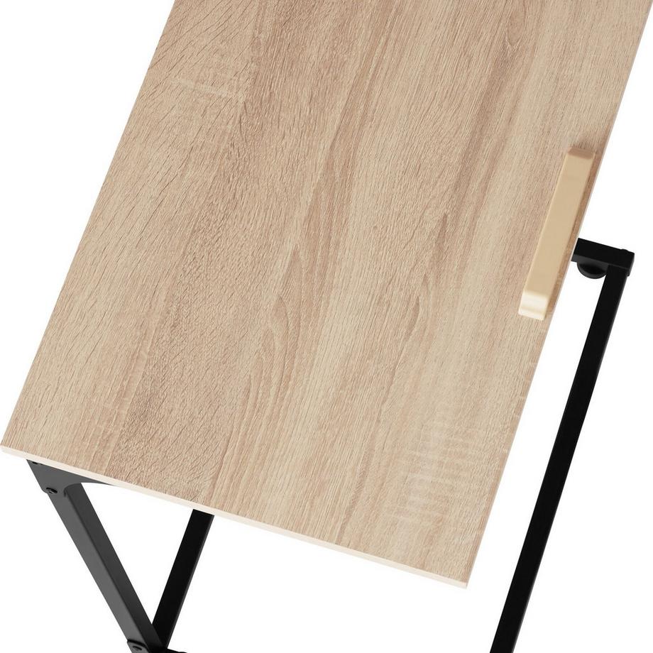 Tectake Table d'appoint RUSTON style industriel  