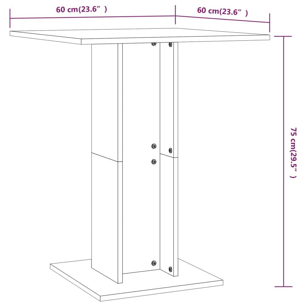 VidaXL Table de bistro bois d'ingénierie  