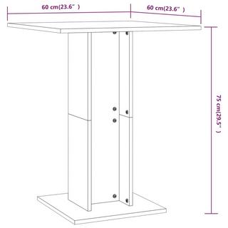 VidaXL Table de bistro bois d'ingénierie  