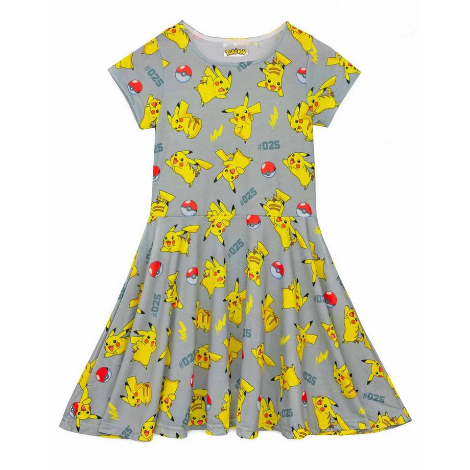 Kleid mit ausgestelltem Rock  kurzärmlig