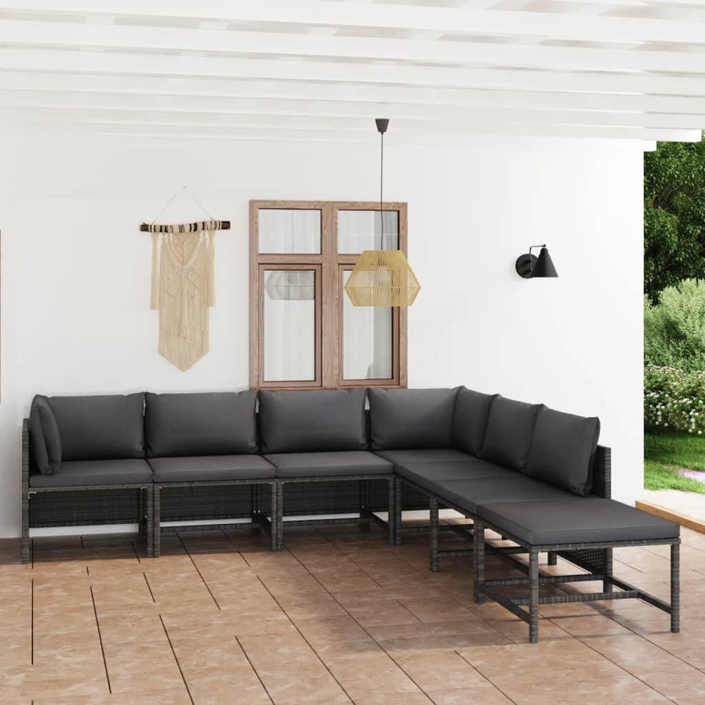 VidaXL Garten-lounge-set poly-rattan  