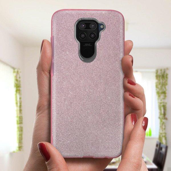 Avizar  Cover Xiaomi Redmi Note 9 glitterata 