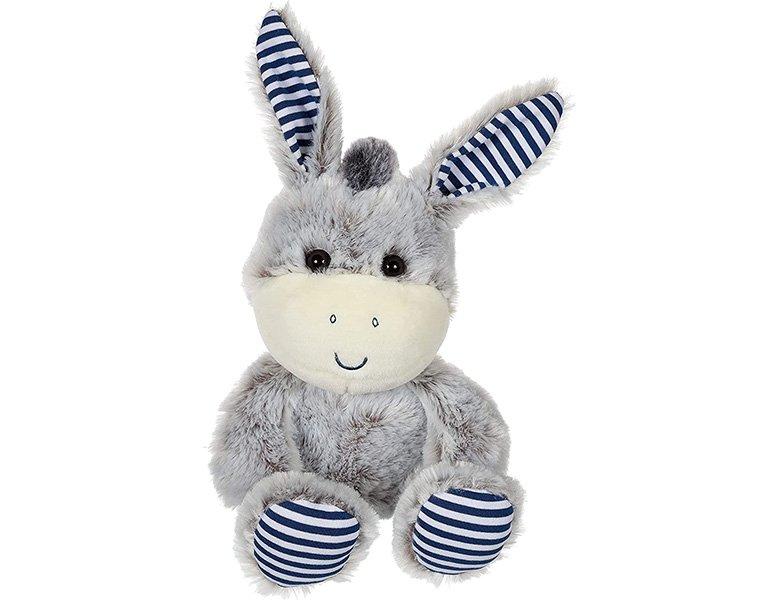 Image of Plüsch Esel miten Streifen (24cm)