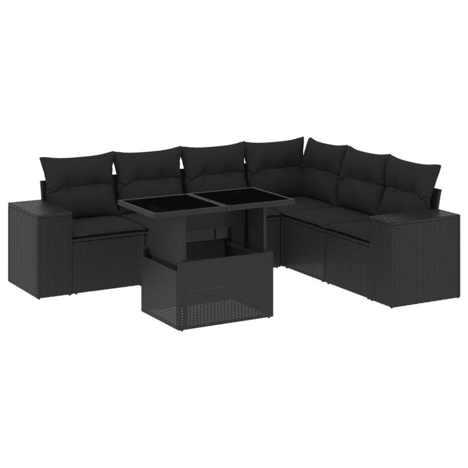 set divano da giardino Polirattan