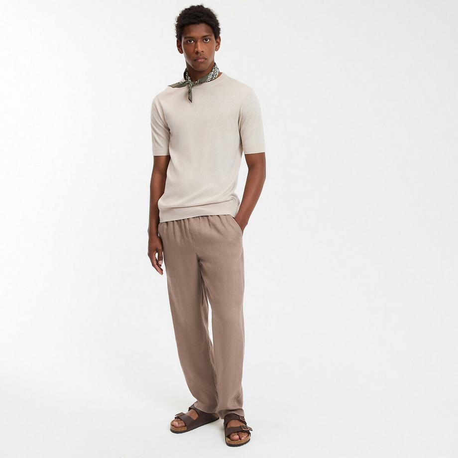 La Redoute Collections Strick T-Shirt Rundhalsausschnitt  