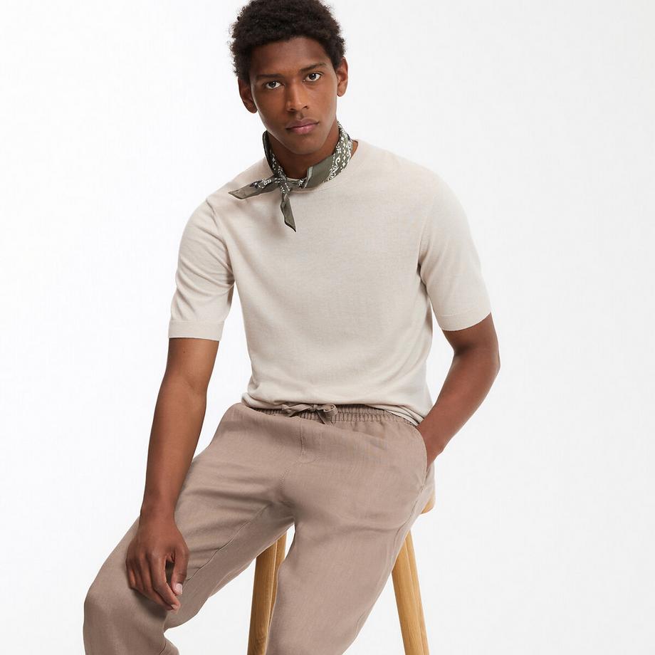 La Redoute Collections Strick T-Shirt Rundhalsausschnitt  