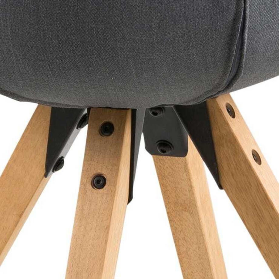 mutoni Sedia da pranzo Giada grigio (1 pezzo)  