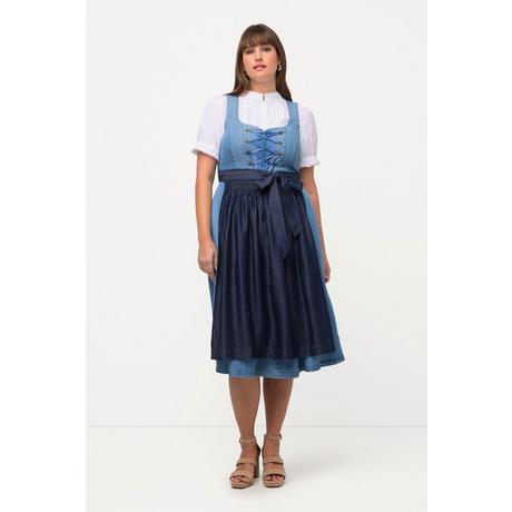 Ulla Popken Dirndl Carree-Ausschnitt Zwei Schürzen  