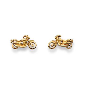 Clous d'oreilles moto or jaune 750, 7x14mm