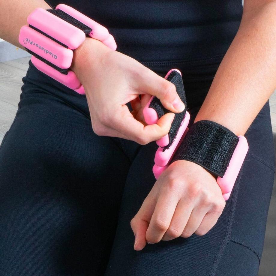 GladiatorFit  Bracelets lestés silicone chevilles / poignets 2 x 0.5 kg GladiatorFit 