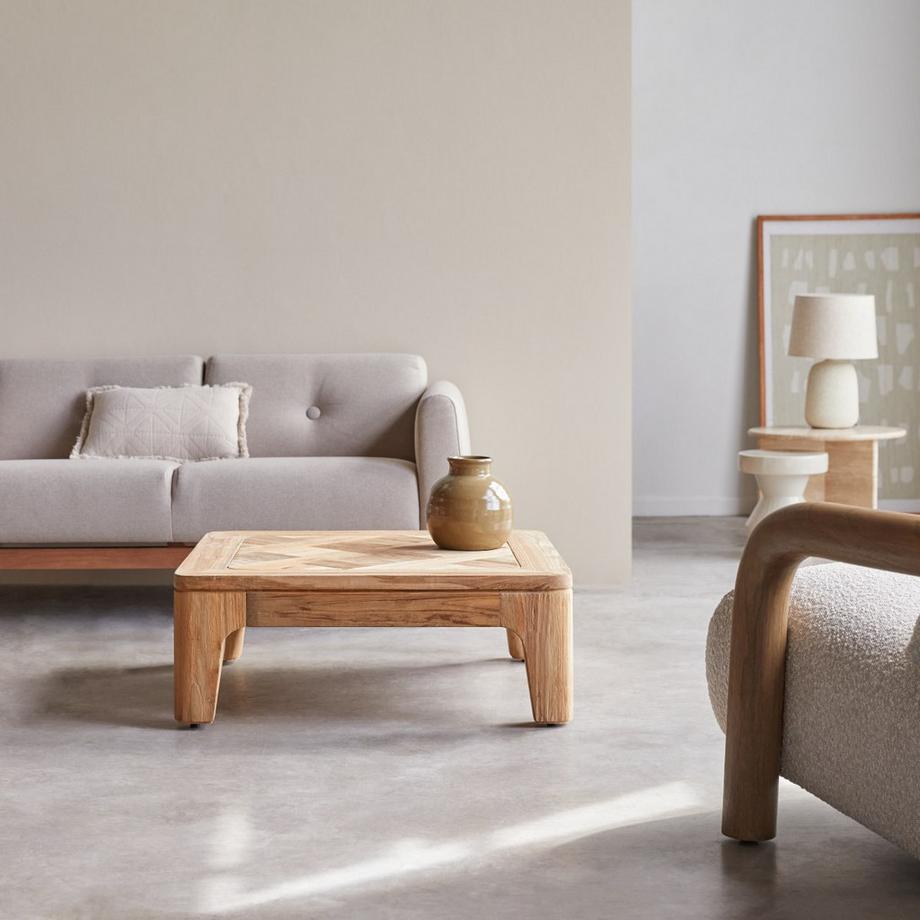 Tikamoon Couchtisch aus Teakholz 80 Ruth  