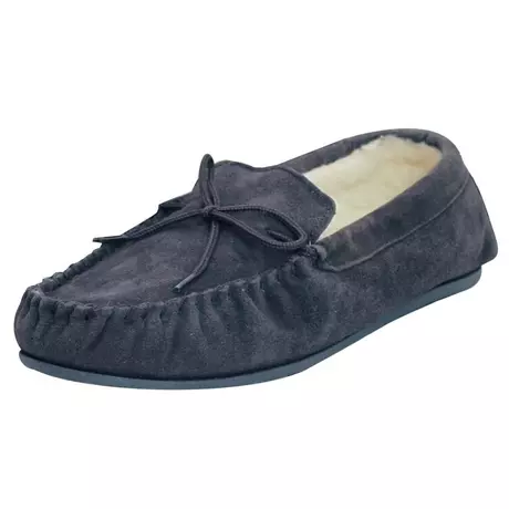 Eastern Counties Leather  Moccasins mit harter Sohle Marine