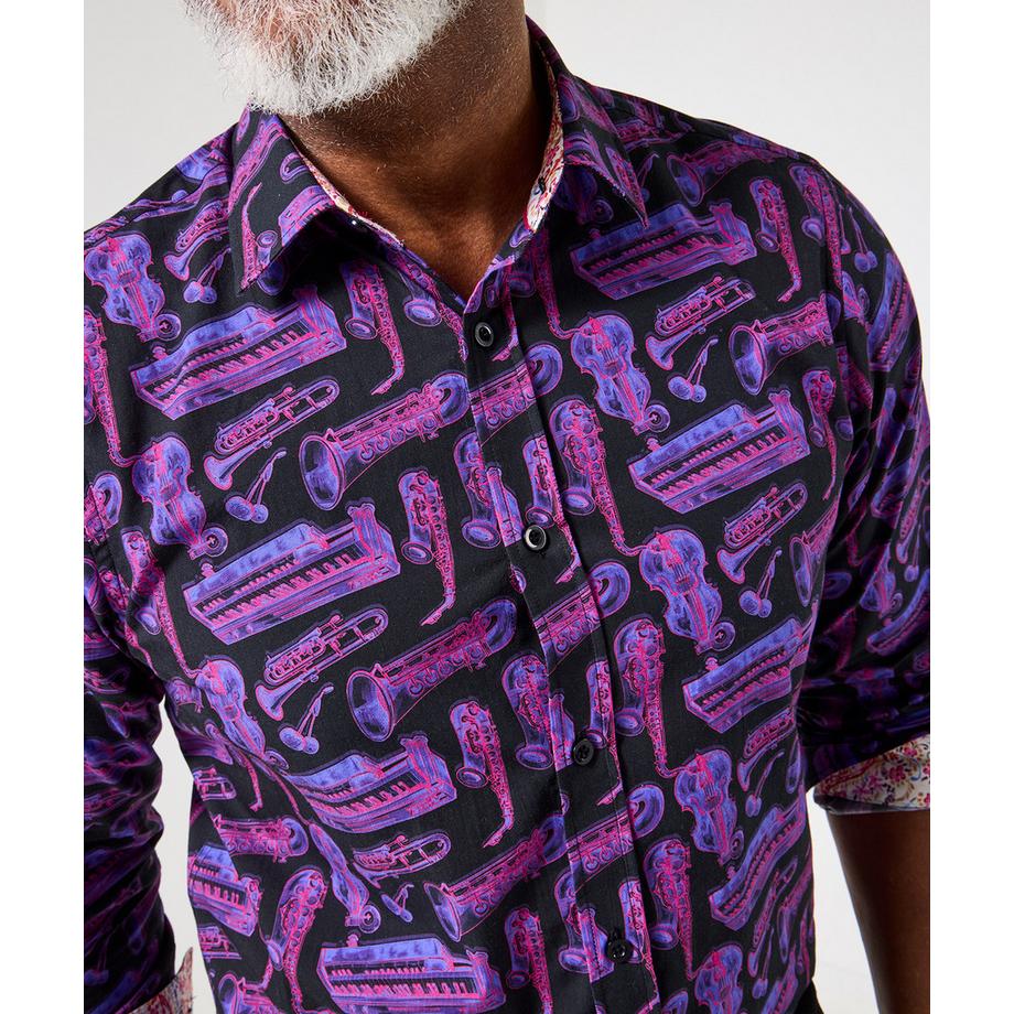 Joe Browns Chemise Manches Longues Motif Saxophone  