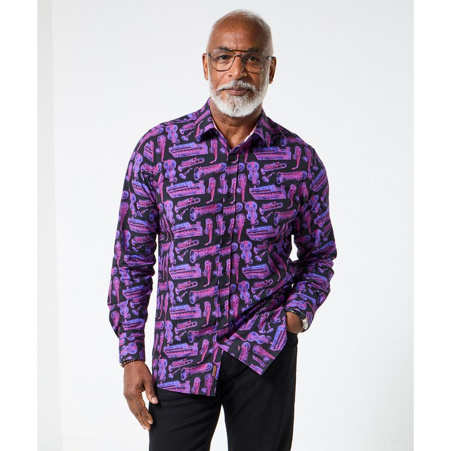 Joe Browns Chemise Manches Longues Motif Saxophone  