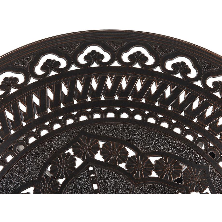 Beliani Tavolo da pranzo da giardino en Alluminio Retrò SALENTO  