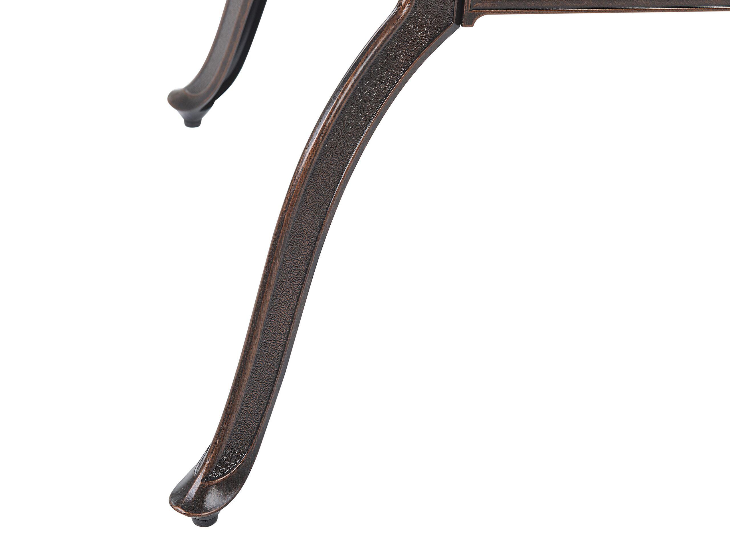 Beliani Table de salle à manger de jardin en Aluminium Rétro SALENTO  