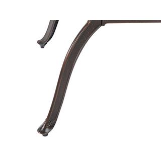 Beliani Table de salle à manger de jardin en Aluminium Rétro SALENTO  