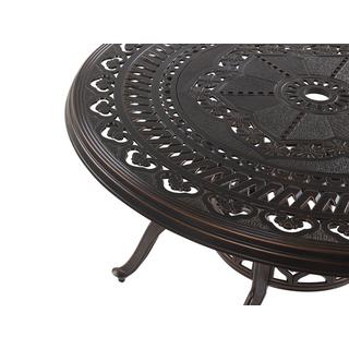 Beliani Table de salle à manger de jardin en Aluminium Rétro SALENTO  