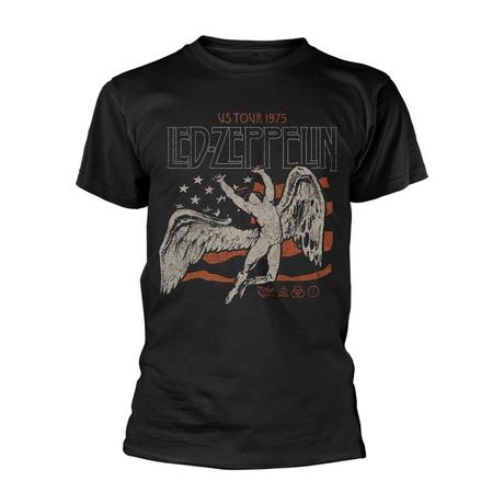 Led Zeppelin  US 1975 Tour Flag TShirt 