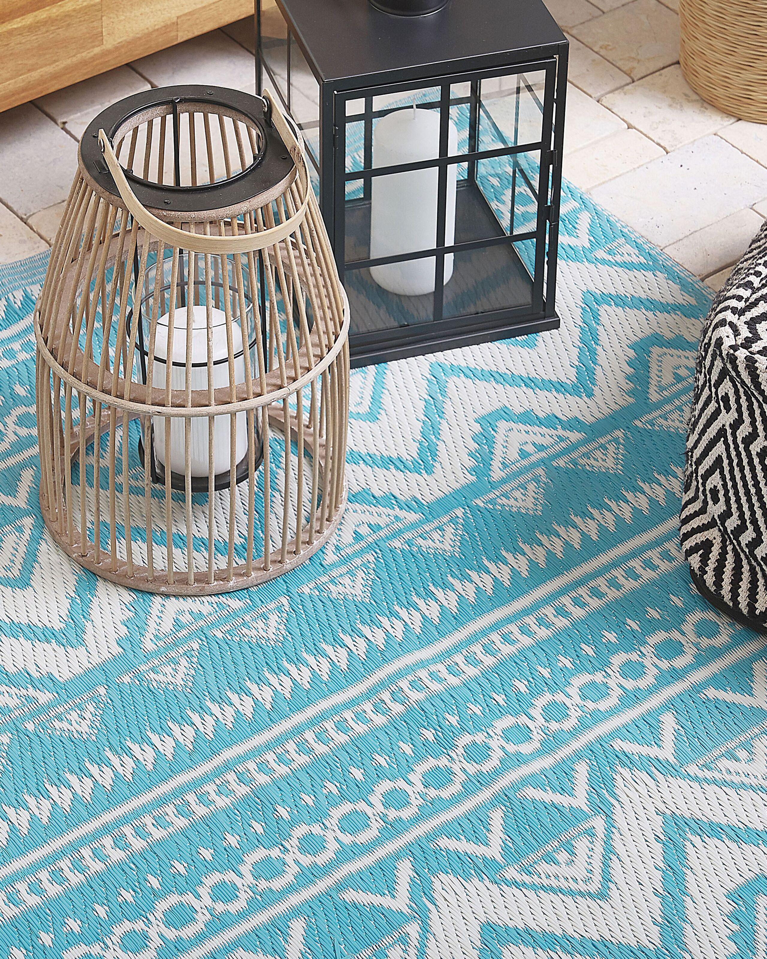 Beliani Outdoorteppich aus Polypropylen Retro NAGPUR  