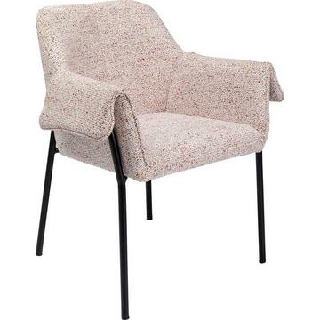 Chaise avec accoudoirs Bess Flitter beige
