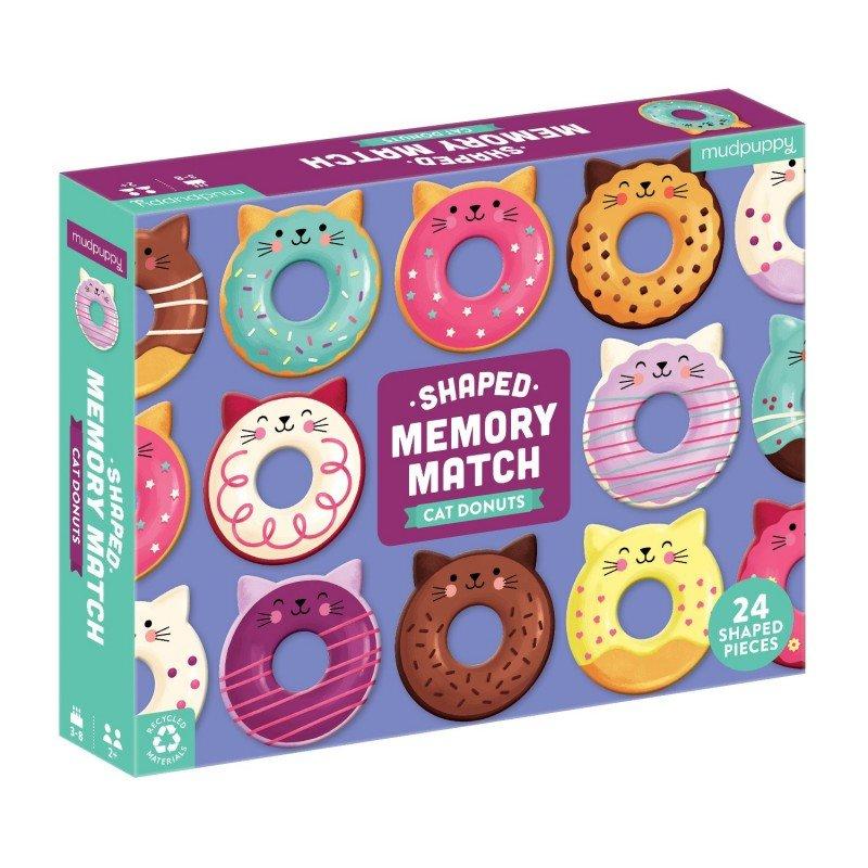 Image of Shaped Memory Match, Cat Donuts Multicolor