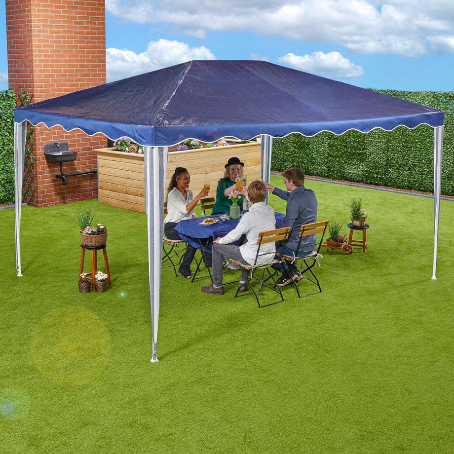 Northix Dunkelblauer Pavillon 3x4 m  