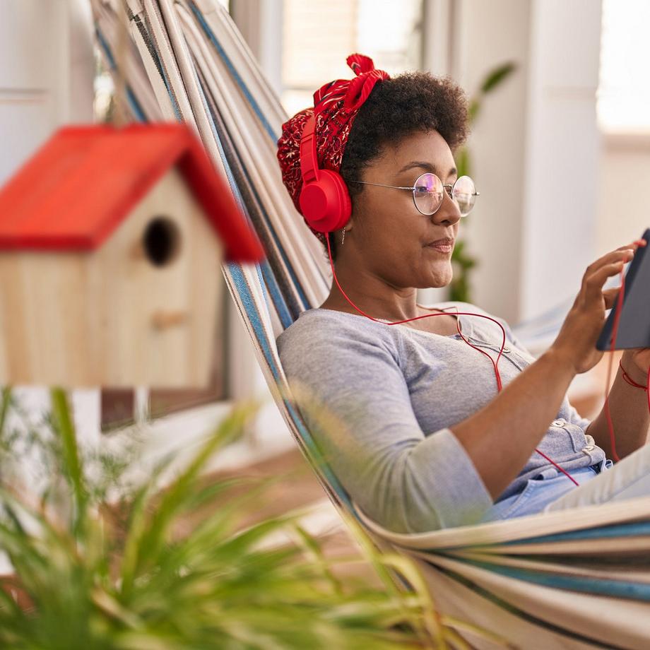 B2X  Casetta per uccelli Deco con tetto rosso 