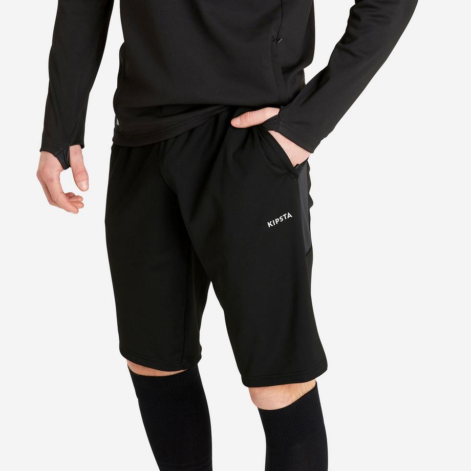 Pantaloncini da calcio uomo al ginocchio poliestere