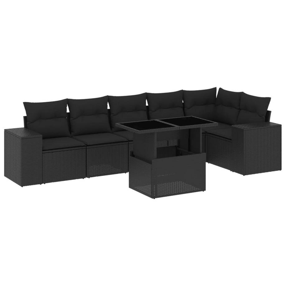 set divano da giardino Polirattan