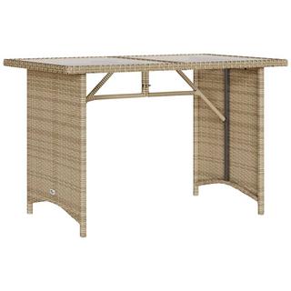 VidaXL Table de jardin rotin synthétique  