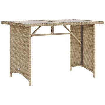 Table de jardin rotin synthétique